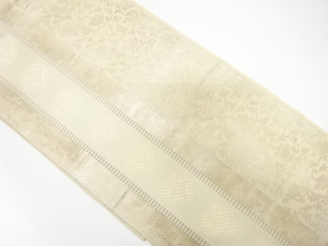 JAPANESE KIMONO / ANTIQUE FUKURO OBI / SILK / WOVEN STRIPE